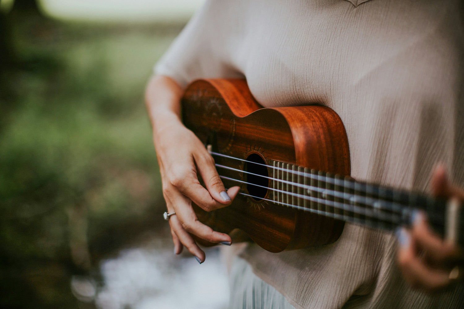 ukulele playing